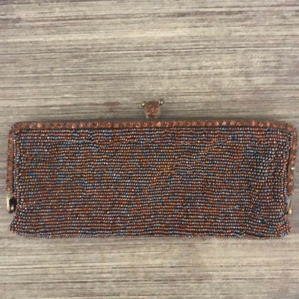Beaded mini clutch